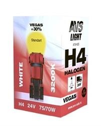 Лампа галоген 'Vegas +30% H4' 24В 75/70Вт, 1шт
