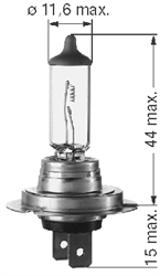 Лампа накаливания 'H7' 24В 70Вт