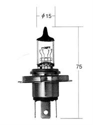 Лампа галоген 'стандарт H6' 12В 65/55Вт, 1шт