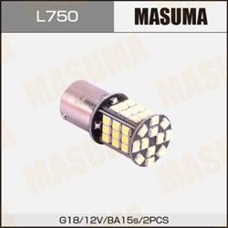 Лампа светодиодная одноконтактная masuma l750 12v 5w led ba15s smd 1-2w [уп.2]