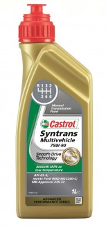 Трансмиссионное масло синтетическое "SYNTRANS MULTIVEHICLE 75W-90", 1л