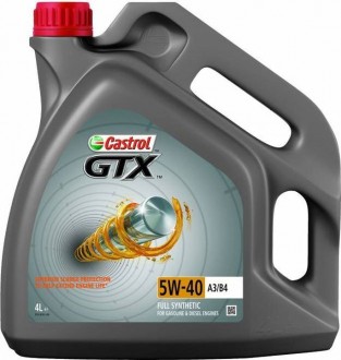 Моторное масло синтетическое "GTX A3/B4 5W-40", 4л