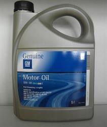 Моторное масло синтетическое "Dexos 2 5W-30", 5л