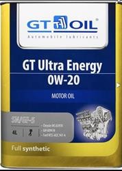 Моторное масло синтетическое "GT Ultra Energy 0W-20", 4л