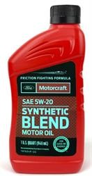 Моторное масло полусинтетическое "Synthetic Blend 5W-20", 0.946л