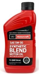 Моторное масло полусинтетическое "Synthetic Blend 5W-30", 0.946л