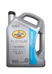 Моторное масло синтетическое "Platinum Full Synthetic Motor Oil (Pure Plus Technology) 10W-30", 4.73л
