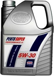 Моторное масло синтетическое "Pento Super Perfomance III 5W-30", 5л