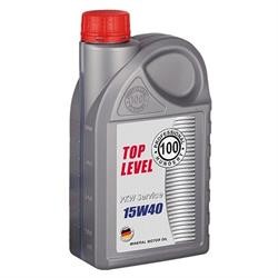 Моторное масло минеральное "Top Level 15W-40", 1л
