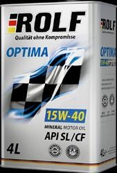 Моторное масло минеральное "Optima 15W-40", 4л