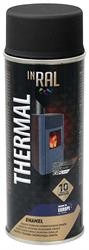 Краска термостойкая "THERMAL", черная ral9011, 400мл